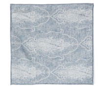 paisley-print silk pocket square