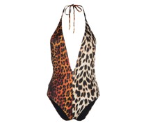 Badeanzug mit Leoparden-Print