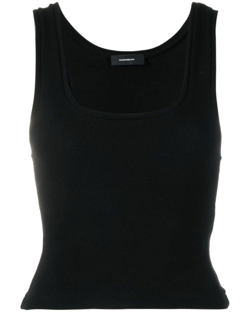 WARDROBE.NYC Damen Black Sleeveless Vest Top