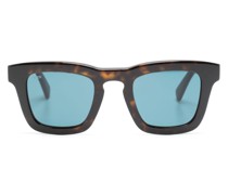 Eckige Sonnenbrille in Schildpattoptik