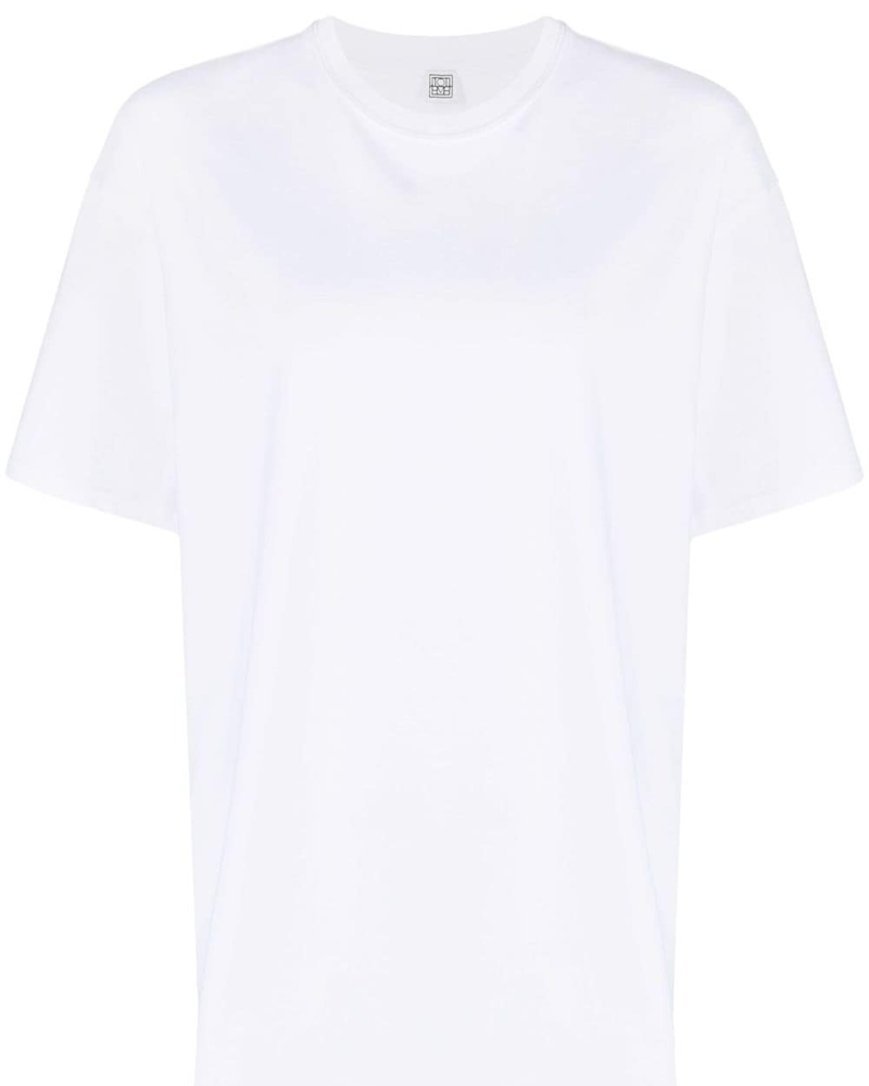Totême Damen T-Shirt mit rundem Ausschnitt