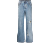 Gerade Jeans im Distressed-Look