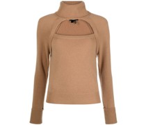 Rollkragenpullover mit Cut-Outs