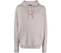 Hoodie mit Logo-Stickerei