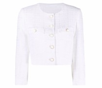 Rosy Cropped-Jacke aus Tweed
