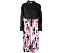 Cropped-Hemd mit Blumen-Print