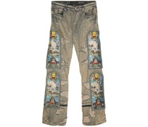 Unfurled Jeans im Distressed-Look