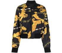 Bomberjacke mit Logo-Print