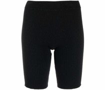 Gerippte Radlerhose mit hohem Bund