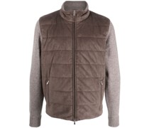 Gefütterte Jacke mit Stehkragen