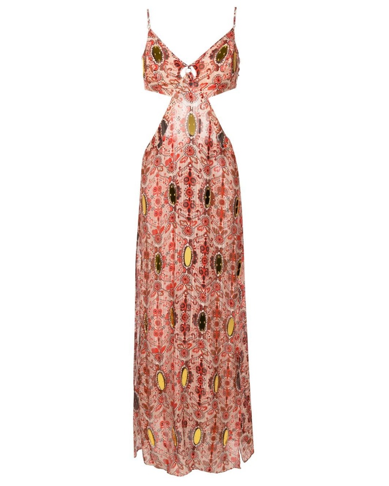 Amir Slama Damen Kleid mit Blumen-Print