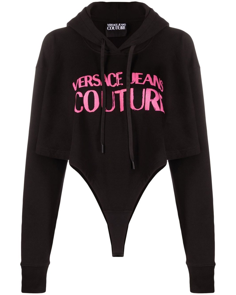 Versace Jeans Damen Hoodie mit Logo-Print