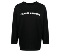 graphic-print jersey-knit Pullover
