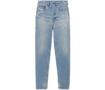 Cropped-Jeans mit Tapered-Bein