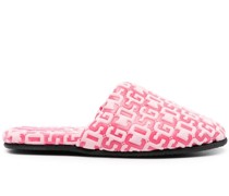 Slipper mit Monogrammmuster