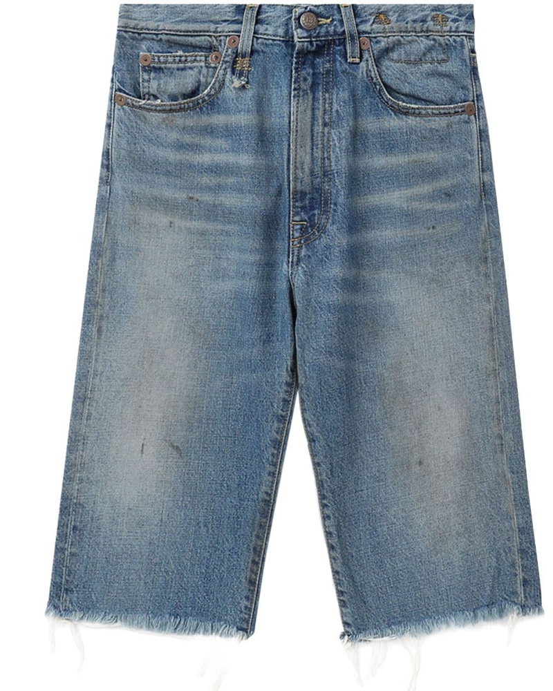 R13 Damen Jeans-Shorts mit ausgefransten Kanten R13 Damen Jeans-Shorts mit ausgefransten Kanten