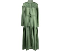 Langärmeliges Kleid mit Falten