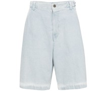 logo-patch cotton shorts