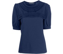 Kurzärmeliges Stricktop mit Cut-Out