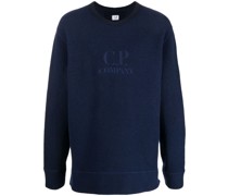 Fleece-Sweatshirt mit Logo-Stickerei