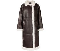 Mantel aus Faux-Leder