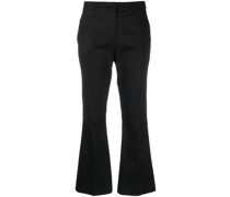 Cropped-Hose mit ausgestelltem Bein
