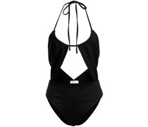Neckholder-Badeanzug mit Cut-Outs