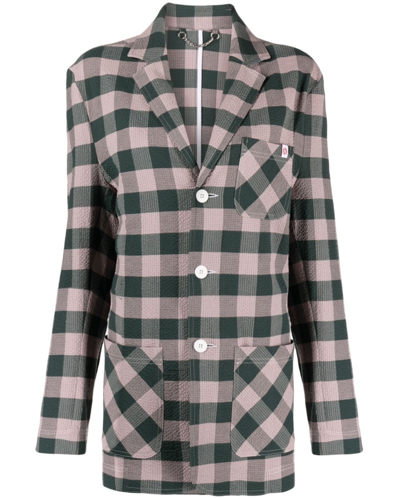 Charles Jeffrey Loverboy Damen Blazer mit Check