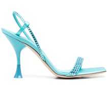 Verzierte Slingback-Sandalen