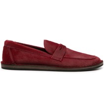 penny-slot brushed loafers