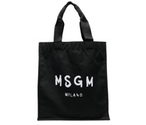 Shopper mit Logo-Print