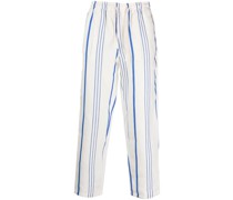 Gestreifte Hose aus Leinen