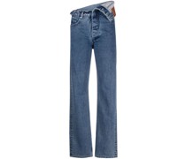 Jeans mit asymmetrischem Bund