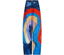 Palazzohose mit Print