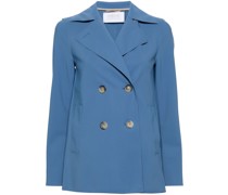 notched-lapels double-breasted blazer