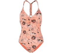 Badeanzug mit Blumen-Print