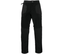 Schmale Hose mit Kontrasteinsätzen