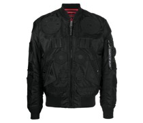 Bestickte Bomberjacke