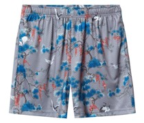 Shorts mit Tsuru-Print