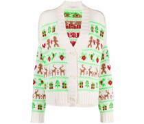 Cardigan mit Fair-Isle-Strickmuster