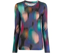 Langarmshirt mit Batikmuster