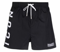 Badeshorts mit Logo-Print