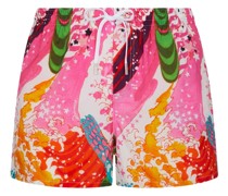 Badeshorts mit abstraktem Print