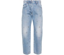 Halbhohe Cropped-Jeans