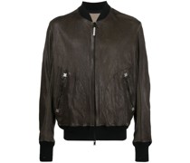 Lederjacke mit Reißverschlüssen