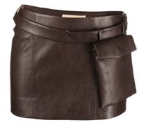 Minirock aus Faux-Leder