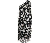 Maxikleid mit drapierten Ärmeln
