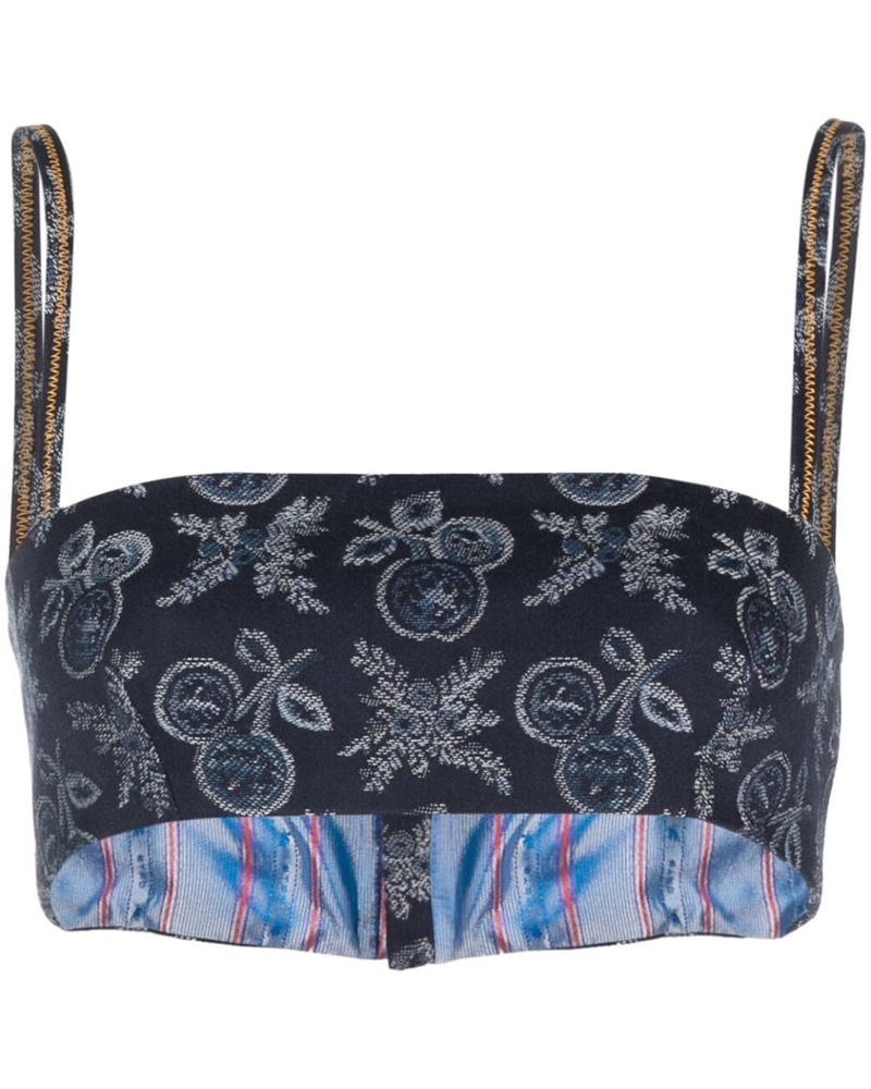 Etro Damen Bralette mit Jacquardmuster