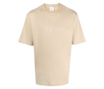 T-Shirt mit Logo-Stickerei