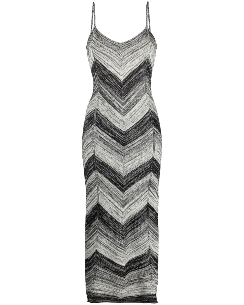Proenza Schouler Damen Gestreiftes Midikleid